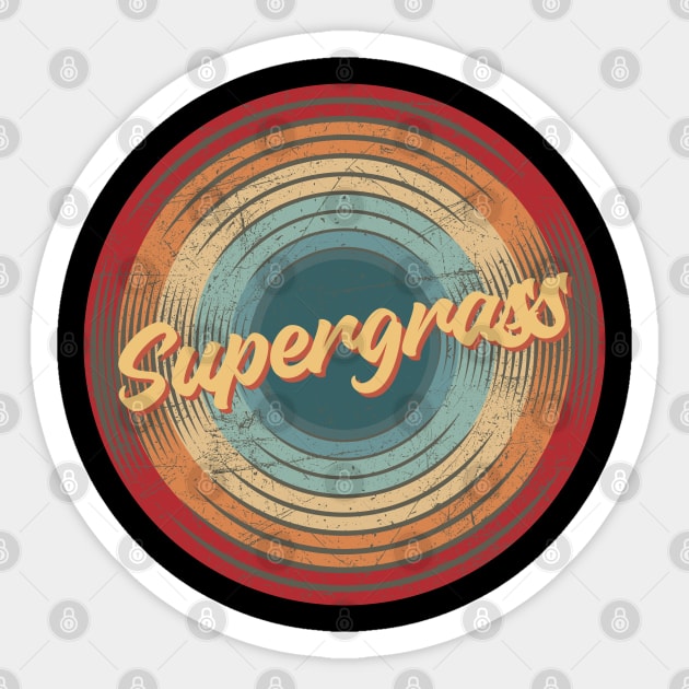 supergrass vintage circle Sticker by musiconspiracy